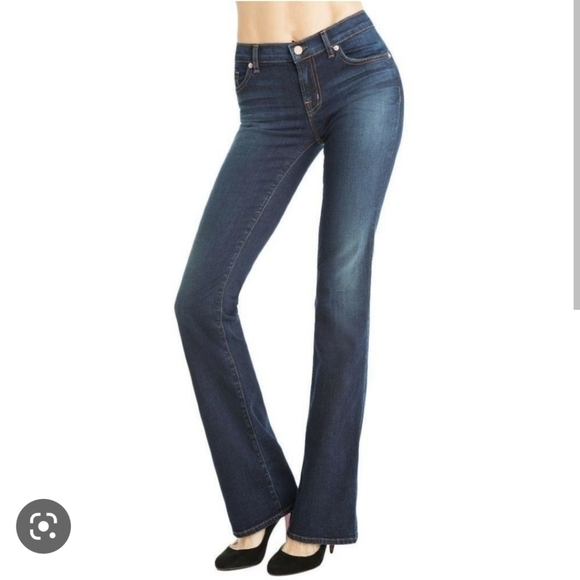 J Brand Slim bootcut Jeans y2k style Dark worn size 25 - Picture 1 of 10
